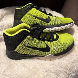 Nike Kids' Neon Green and Black Sneakers